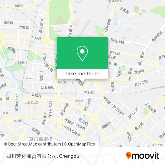 四川芳化商贸有限公司 map