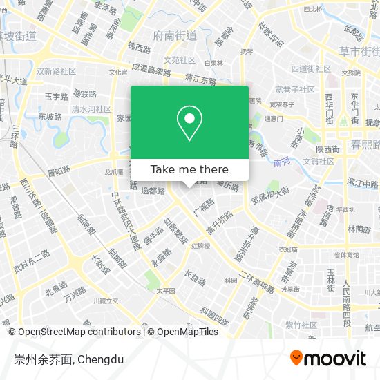崇州余荞面 map