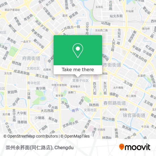 崇州余荞面(同仁路店) map
