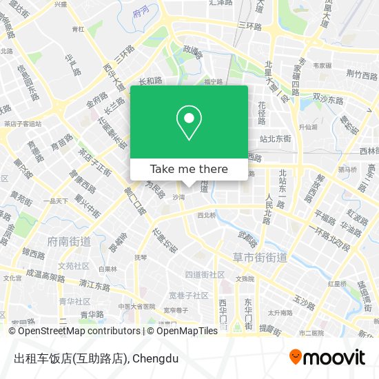 出租车饭店(互助路店) map