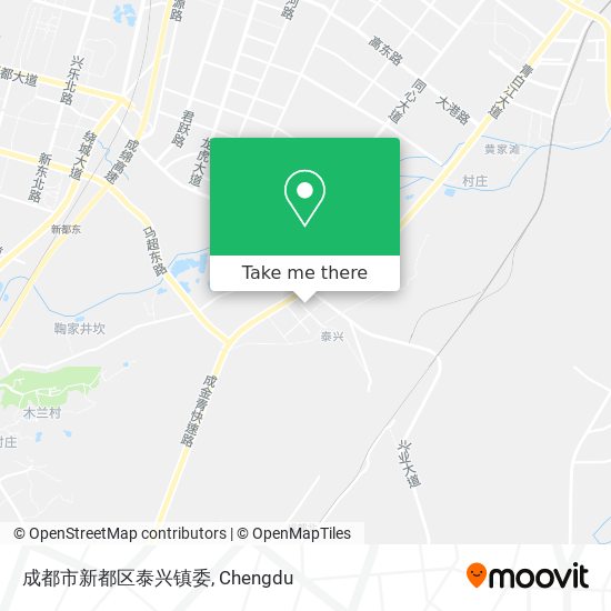 成都市新都区泰兴镇委 map