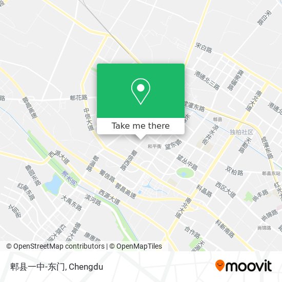 郫县一中-东门 map