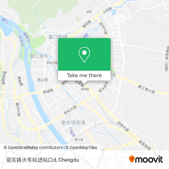 迎宾路火车站进站口d map