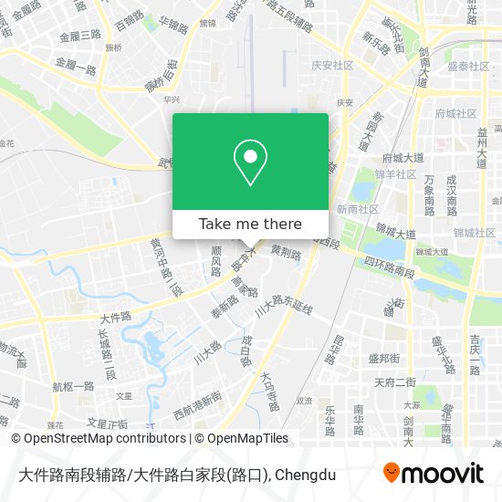 大件路南段辅路/大件路白家段(路口) map