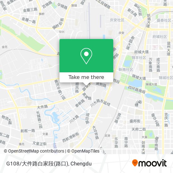 G108/大件路白家段(路口) map