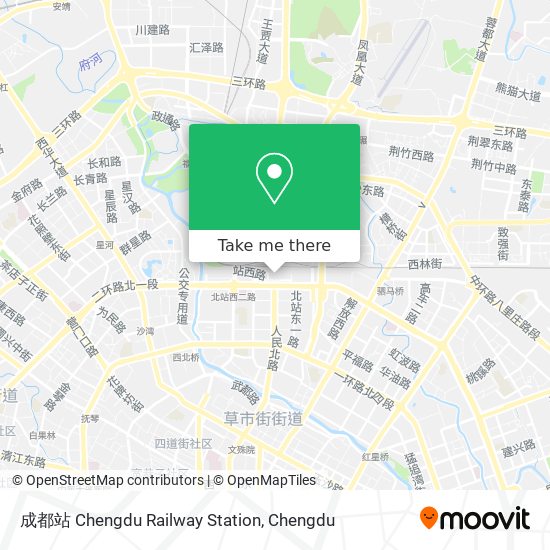 成都站 Chengdu Railway Station map