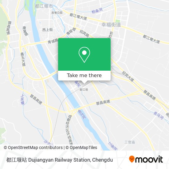 都江堰站 Dujiangyan Railway Station map