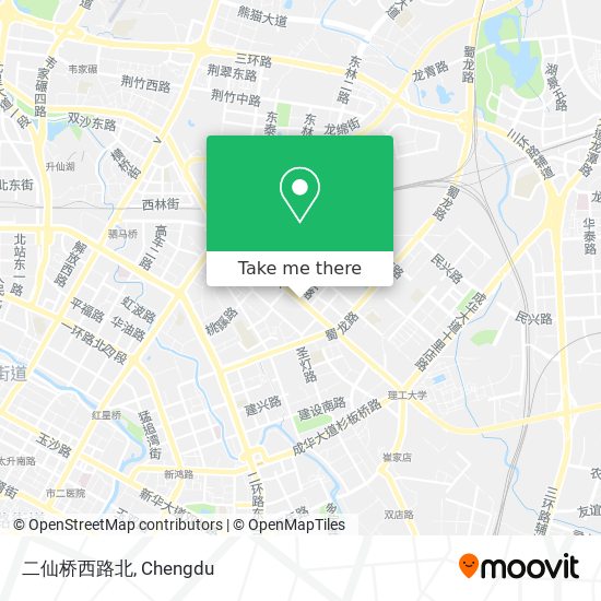 二仙桥西路北 map