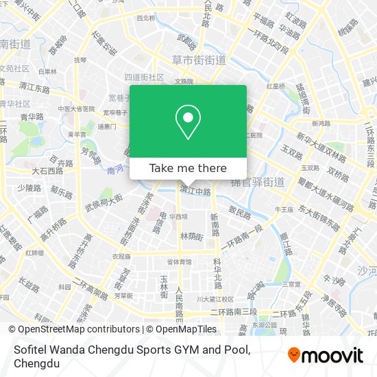 Sofitel Wanda Chengdu Sports GYM and Pool map