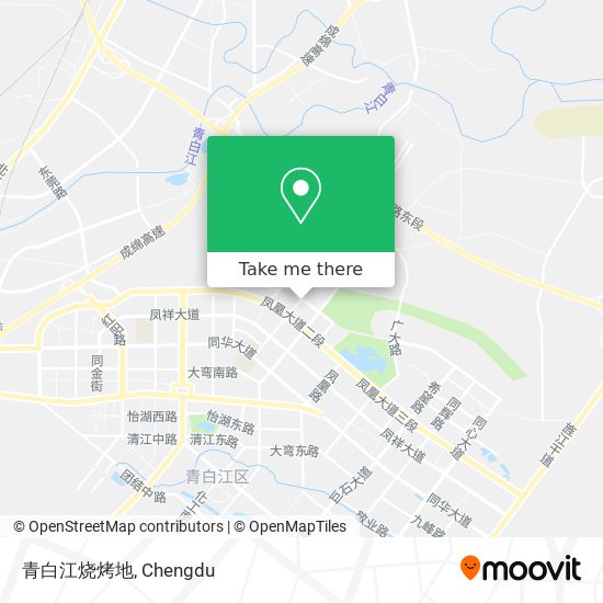 青白江烧烤地 map