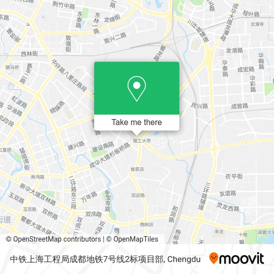 中铁上海工程局成都地铁7号线2标项目部 map