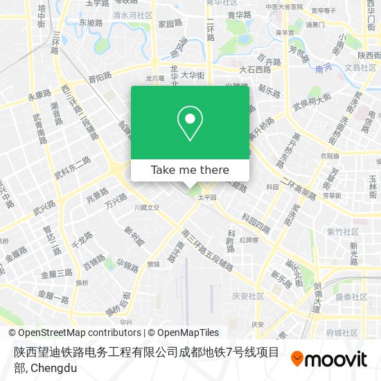 陕西望迪铁路电务工程有限公司成都地铁7号线项目部 map
