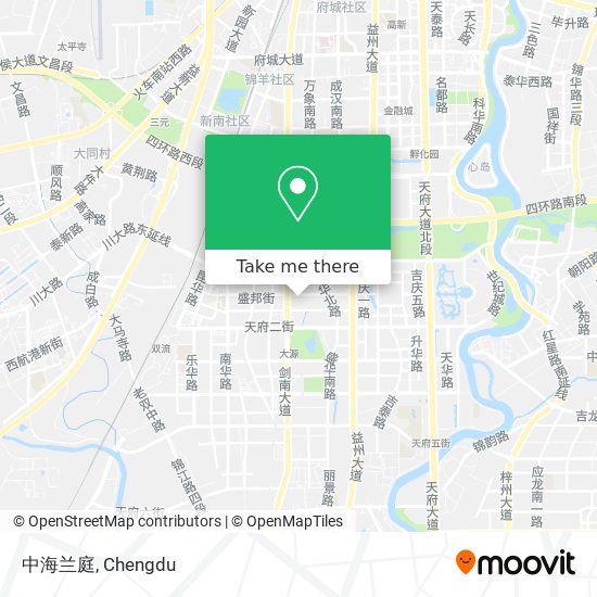 中海兰庭 map