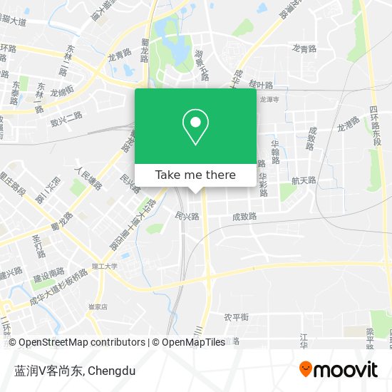蓝润V客尚东 map