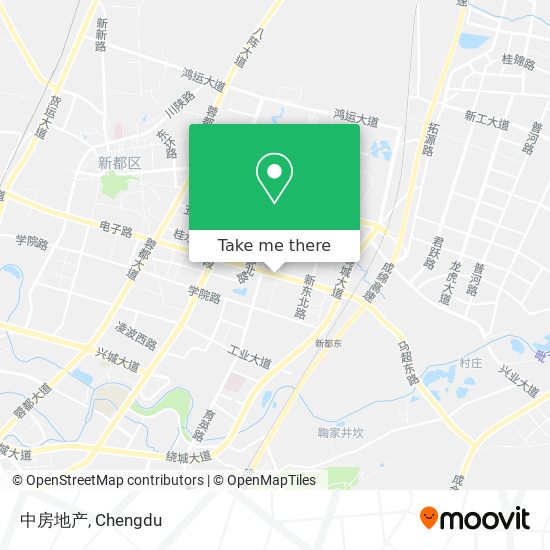 中房地产 map