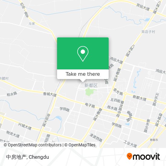 中房地产 map
