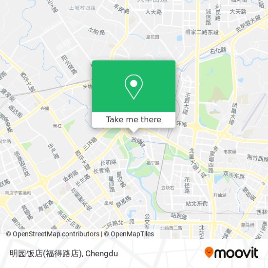 明园饭店(福得路店) map