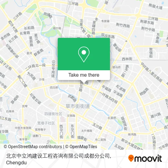 北京中立鸿建设工程咨询有限公司成都分公司 map