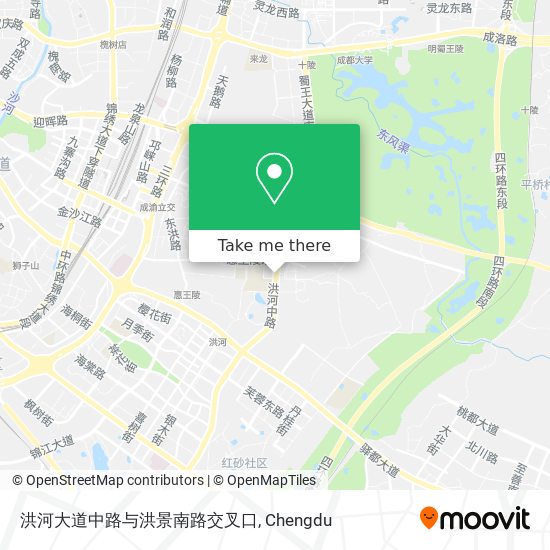 洪河大道中路与洪景南路交叉口 map