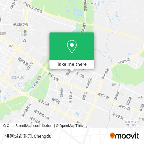 洪河城市花园 map
