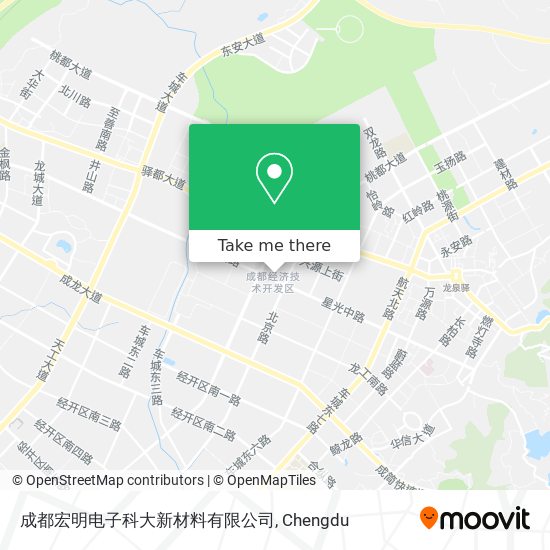 成都宏明电子科大新材料有限公司 map