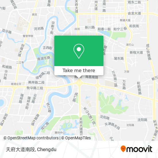 天府大道南段 map