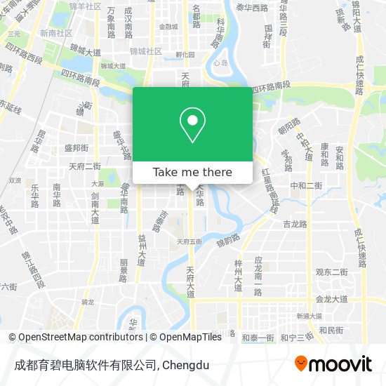 成都育碧电脑软件有限公司 map