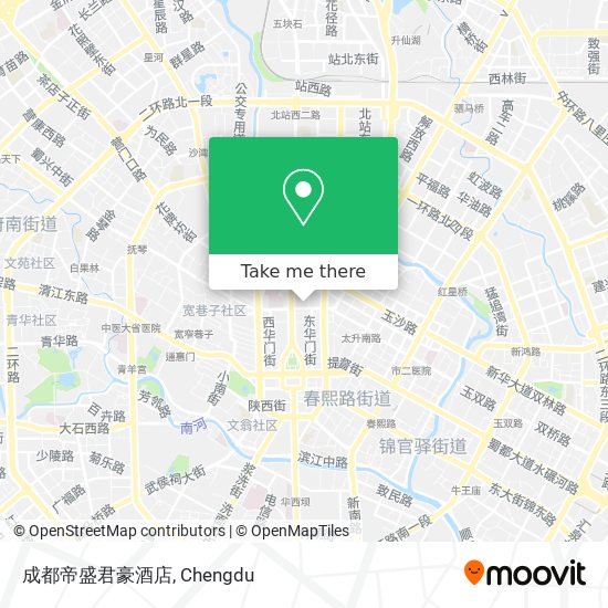 成都帝盛君豪酒店 map