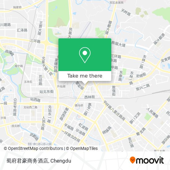 蜀府君豪商务酒店 map