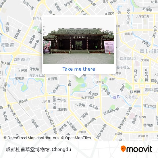 成都杜甫草堂博物馆 map