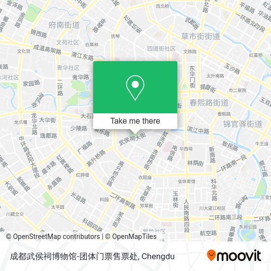 成都武侯祠博物馆-团体门票售票处 map