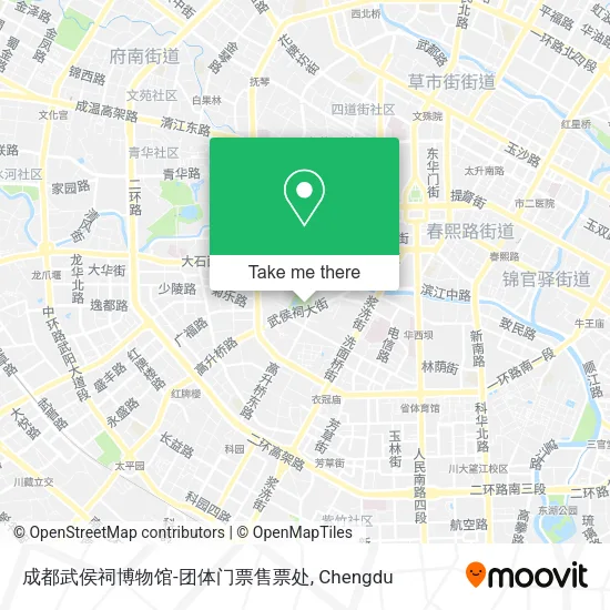 成都武侯祠博物馆-团体门票售票处 map