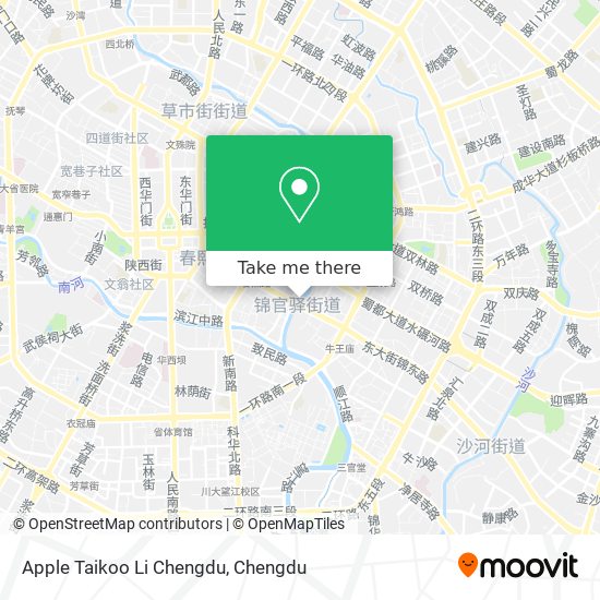 Apple Taikoo Li Chengdu map