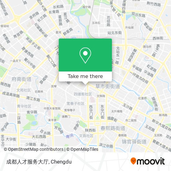 成都人才服务大厅 map
