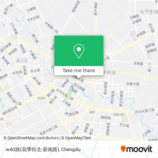 w40路(花季街北-新南路) map