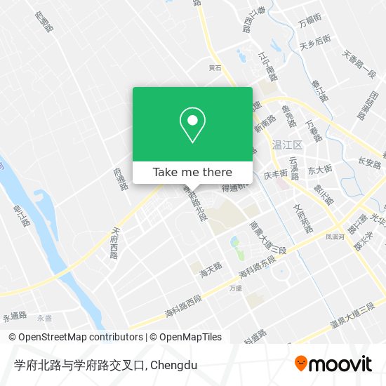 学府北路与学府路交叉口 map