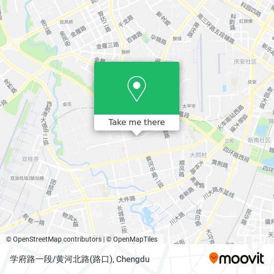 学府路一段/黄河北路(路口) map