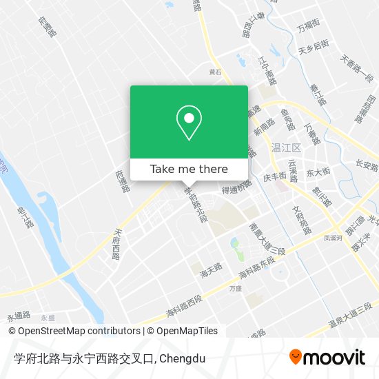 学府北路与永宁西路交叉口 map