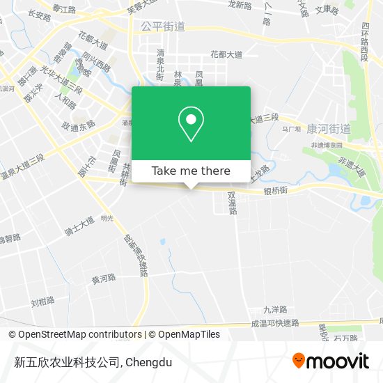 新五欣农业科技公司 map