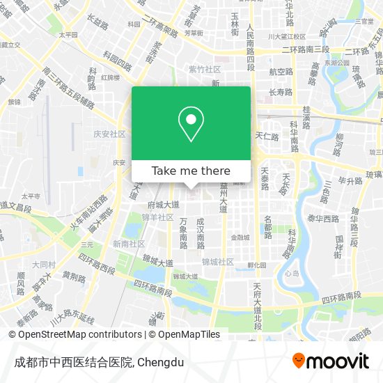 成都市中西医结合医院 map