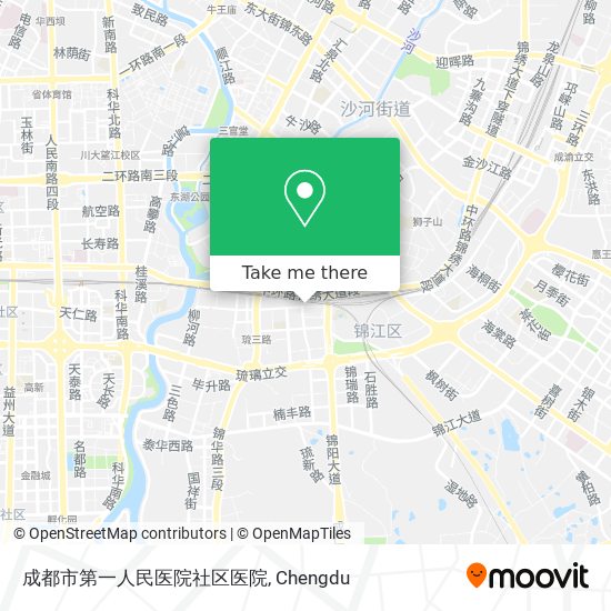 成都市第一人民医院社区医院 map