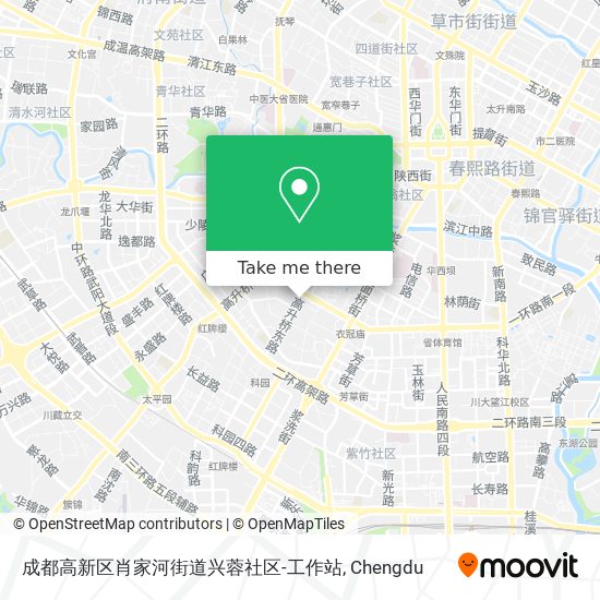 成都高新区肖家河街道兴蓉社区-工作站 map