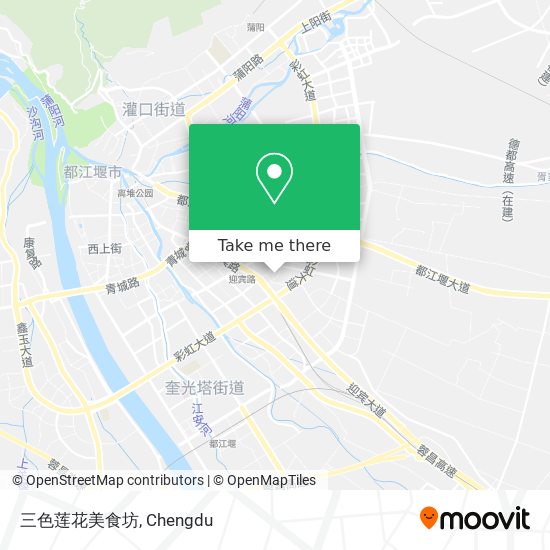 三色莲花美食坊 map