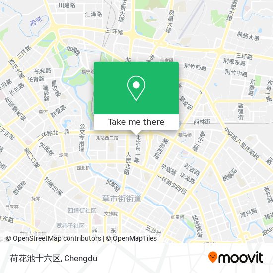 荷花池十六区 map