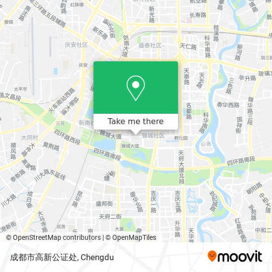 成都市高新公证处 map