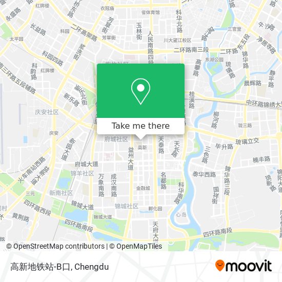 高新地铁站-B口 map
