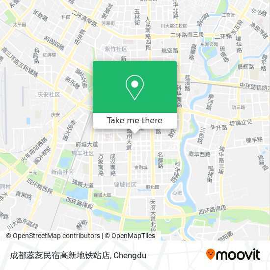 成都蕊蕊民宿高新地铁站店 map