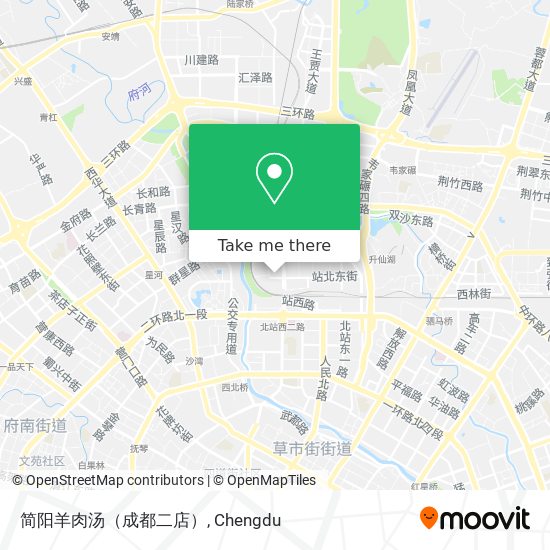 简阳羊肉汤（成都二店） map
