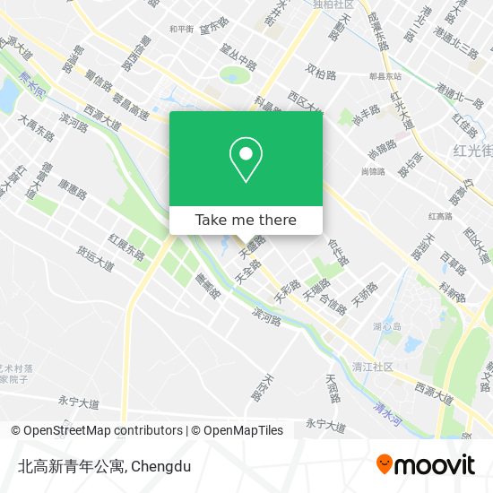 北高新青年公寓 map