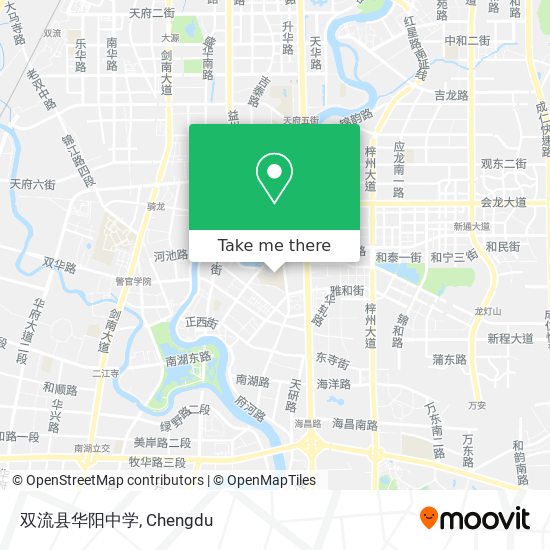 双流县华阳中学 map